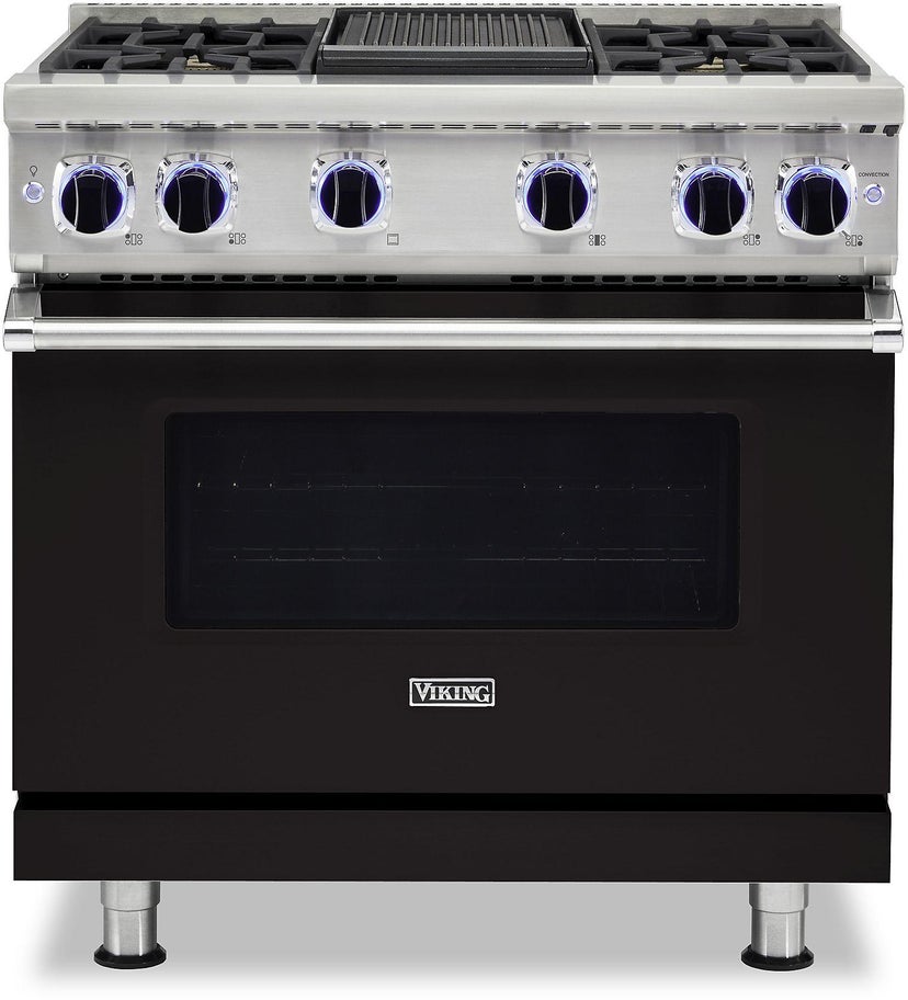 Viking VGR73624GONLP 36 Inch Freestanding Gas Range with 4 Sealed Burne...