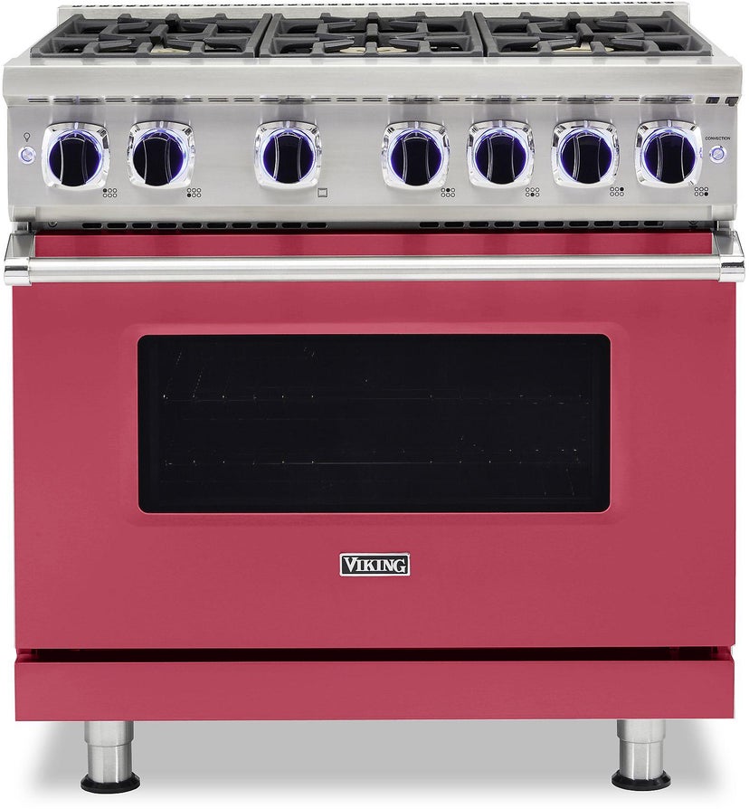 Viking VGR73626BVA 36 Inch Freestanding Gas Range with 6 Sealed Burne...