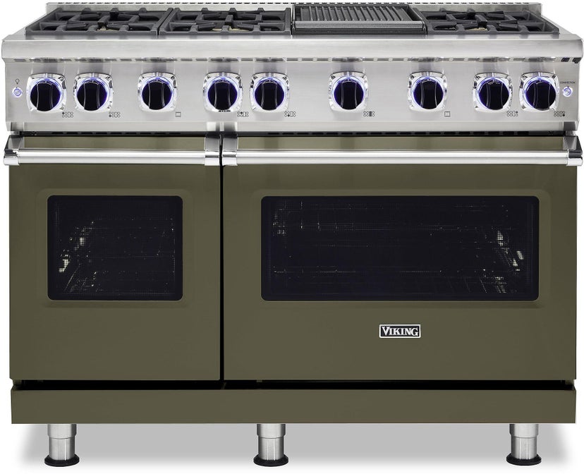 Viking VGR74826GMALP 48 Inch Freestanding Gas Range with 6 Sealed Burne...