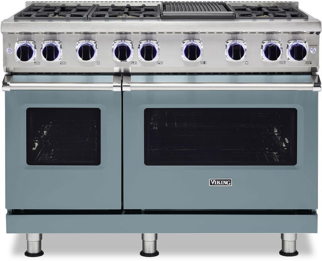 Viking VGR74826GNSLP 48 Inch Freestanding Gas Range with 6 Sealed Burne...