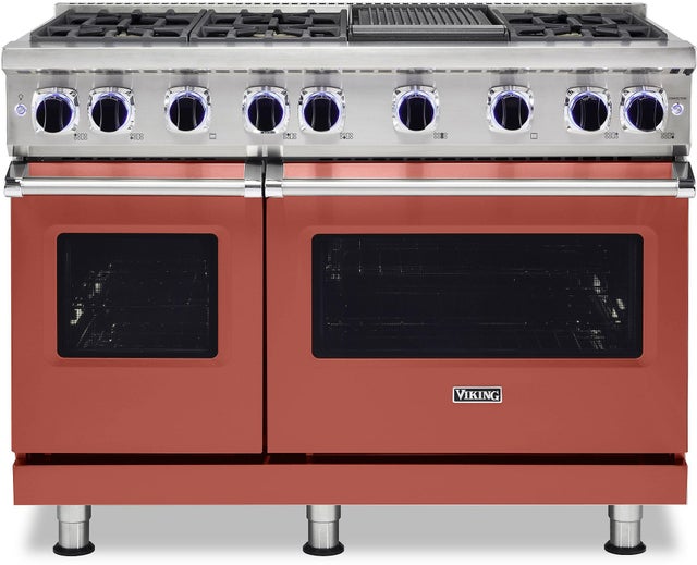 Viking VGR74826GSCLP 48 Inch Freestanding Gas Range with 6 Sealed Burne...