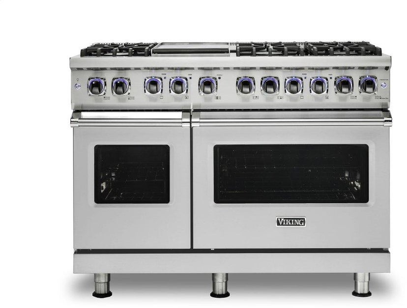 Viking VGR74826GSSLP 48 Inch Freestanding Gas Range with 6 Sealed Burne...