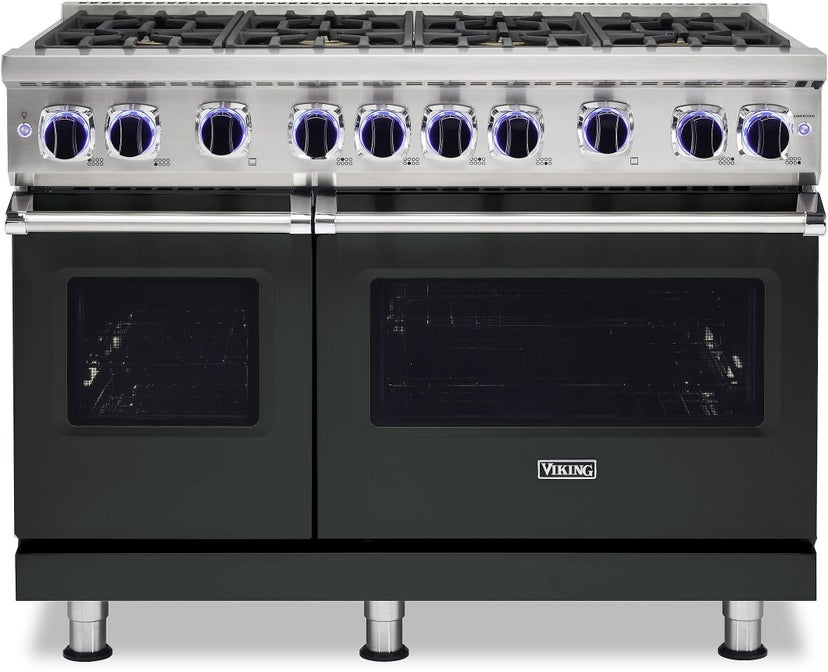 Viking VGR74828BANLP 48 Inch Freestanding Gas Range with 8 Sealed Burne...