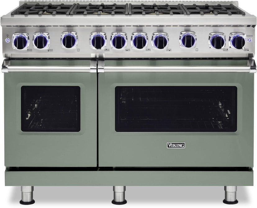 Viking VGR74828BEULP 48 Inch Freestanding Gas Range with 8 Sealed Burne...