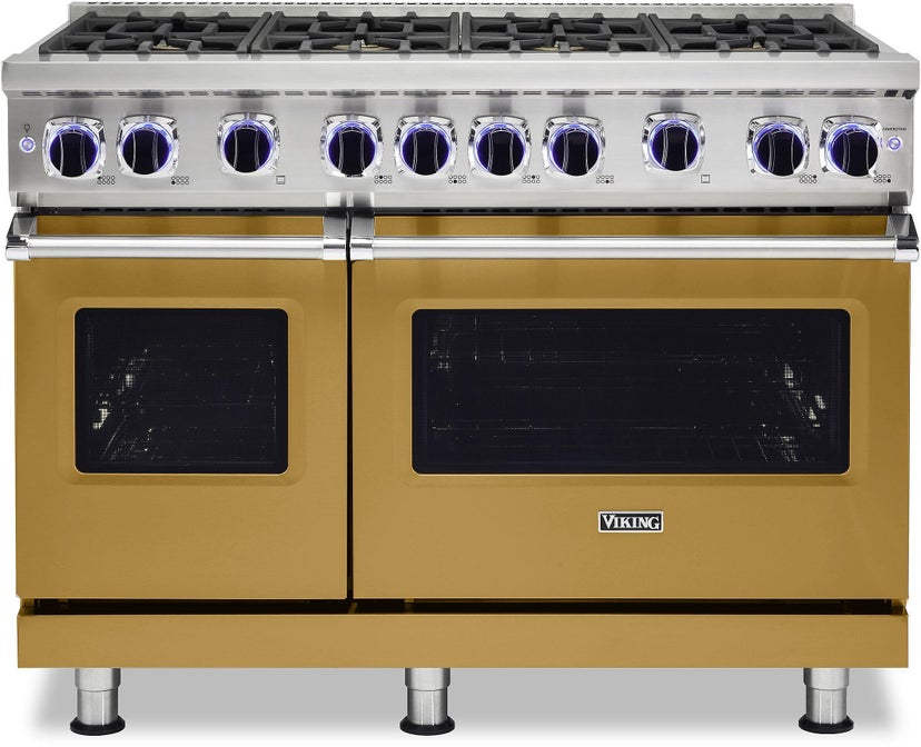 Viking VGR74828BGH 48 Inch Freestanding Gas Range with 8 Sealed Burne...