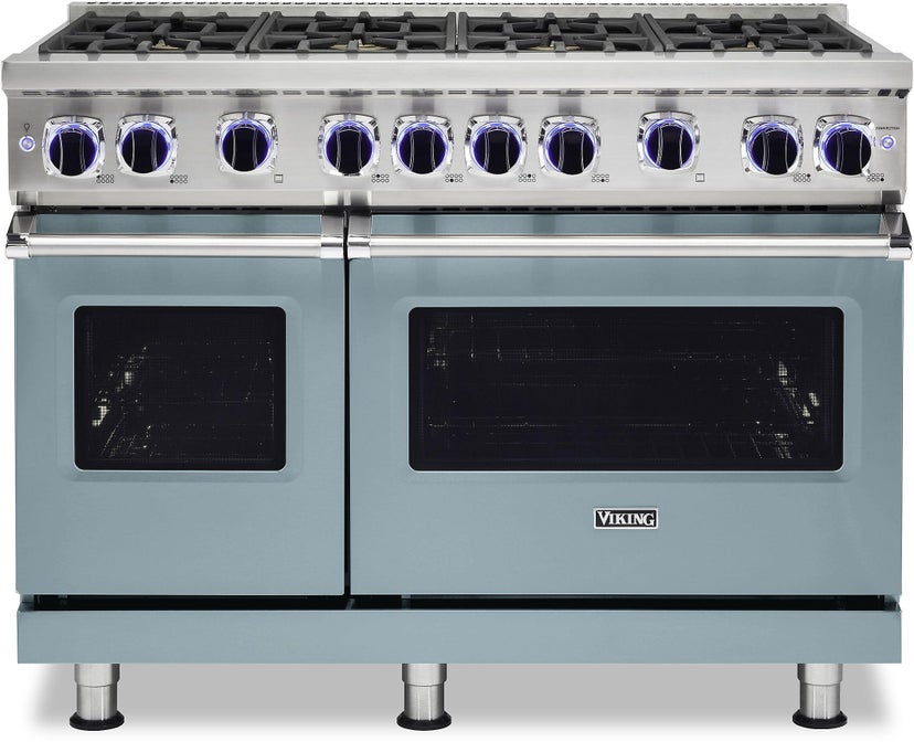 Viking VGR74828BNSLP 48 Inch Freestanding Gas Range with 8 Sealed Burne...