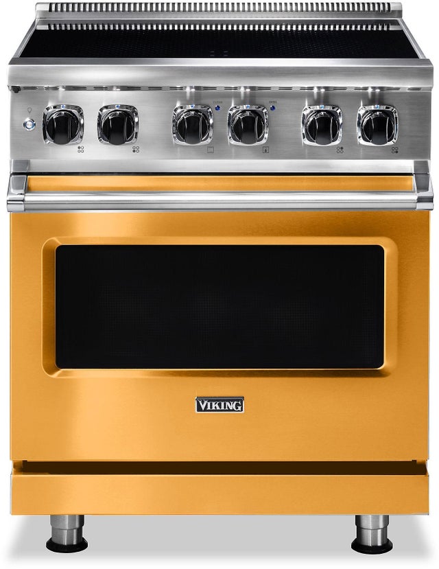 Viking VIR53024BDA 30 Inch Wide 24 Inch D. Induction Self Clean Range...