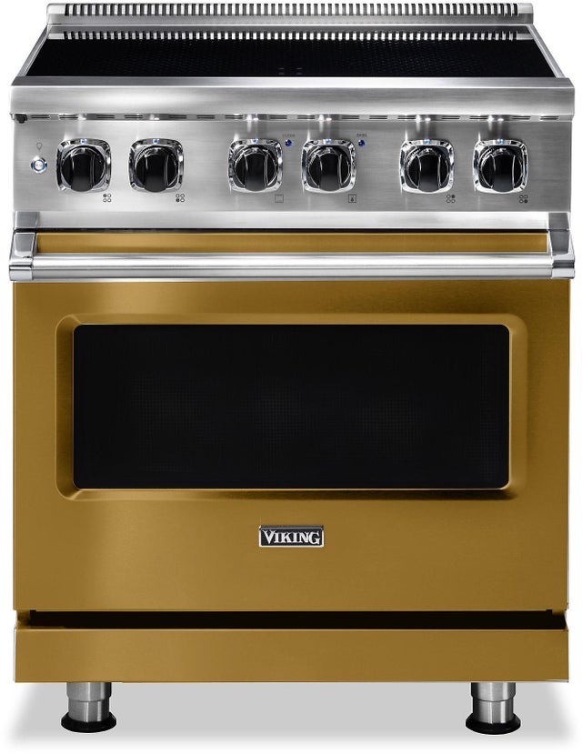 Viking VIR53024BGH 30 Inch Wide 24 Inch D. Induction Self Clean Range...