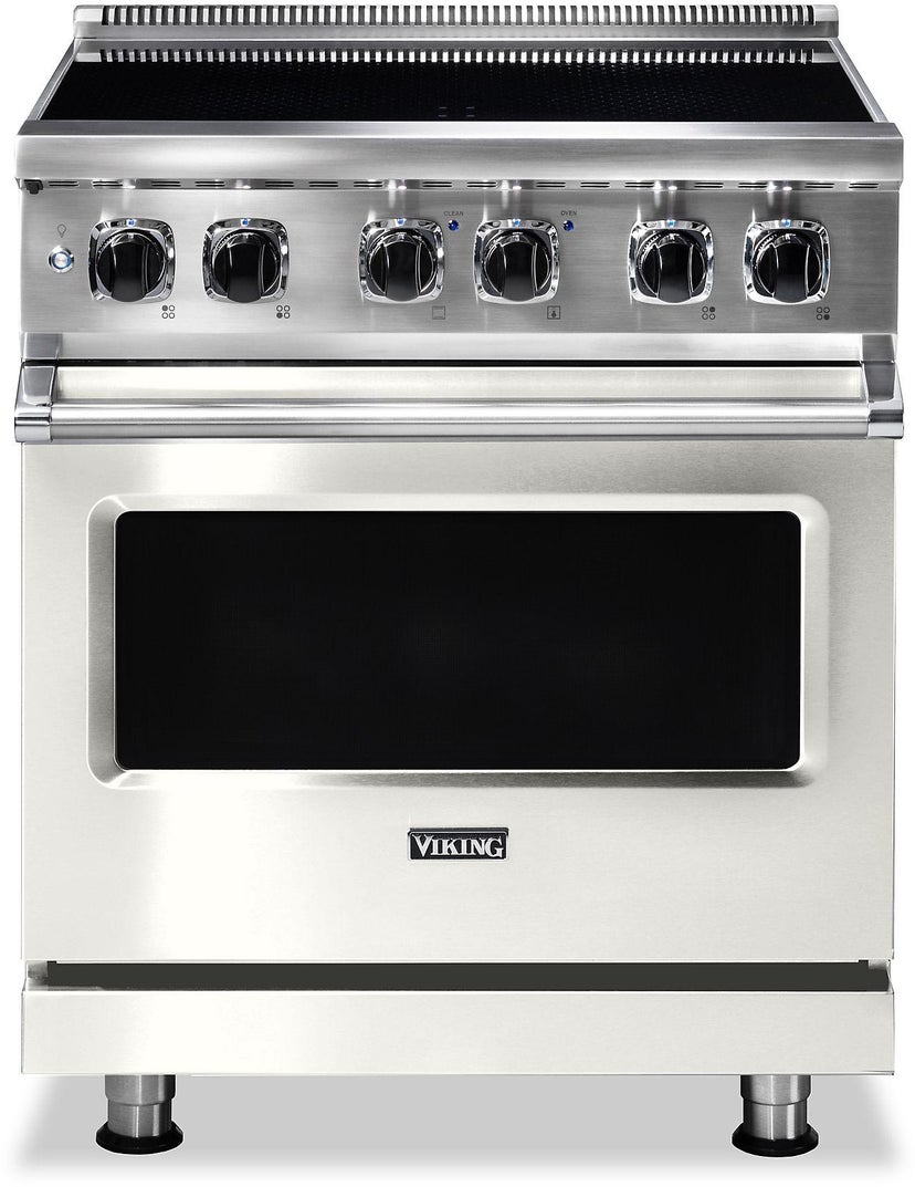 Viking VIR53024BPW 30 Inch Wide 24 Inch D. Induction Self Clean Range...