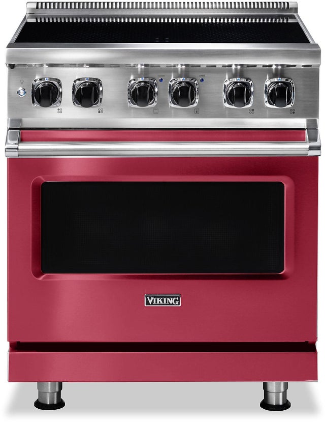 Viking VIR53024BVA 30 Inch Wide 24 Inch D. Induction Self Clean Range...