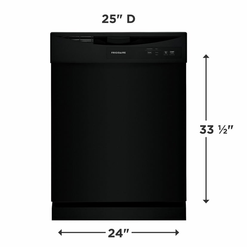 Frigidaire FDPC4221AB 24 Inch Built-In Front Control Dishwasher with 14 ...