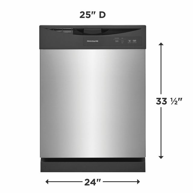 Frigidaire FDPC4221AS 24 Inch Built-In Front Control Dishwasher with 14 ...