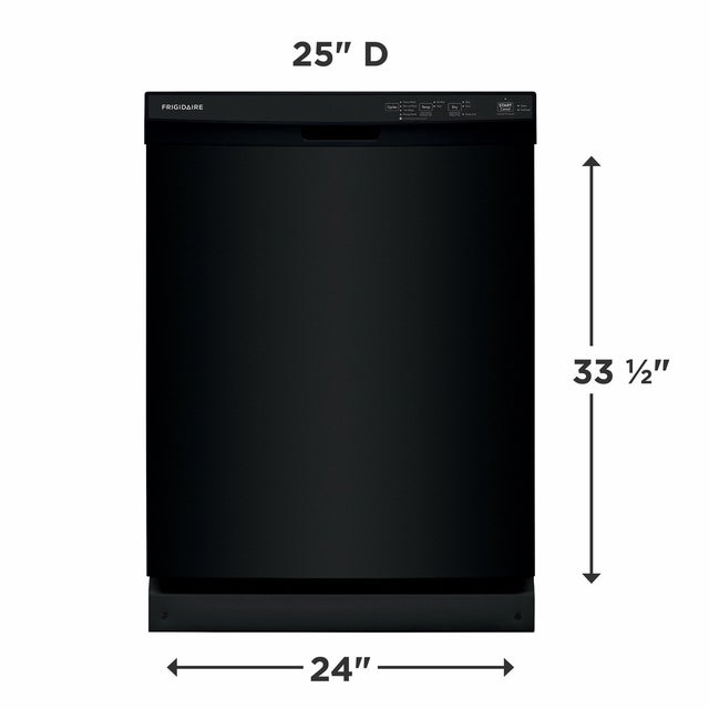 Frigidaire FDPC4314AB 24 Inch Built-In Dishwasher: Black