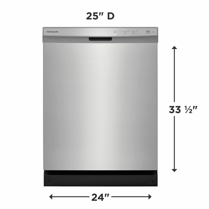 Frigidaire FDPC4314AS 24 Inch Built-In Dishwasher: Stainless Steel