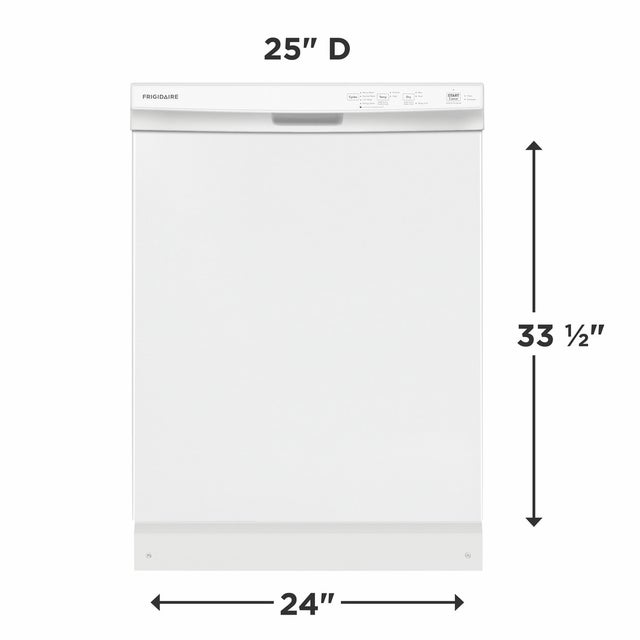 Frigidaire FDPC4314AW 24 Inch Built-In Dishwasher: White