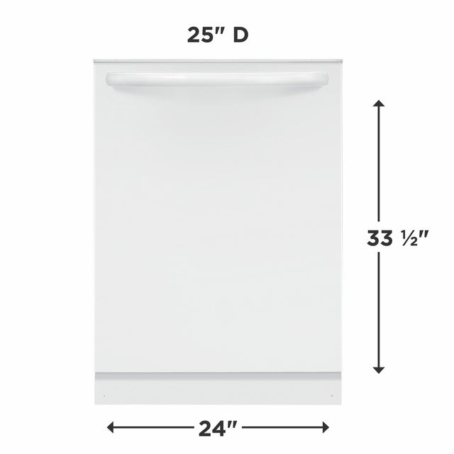 Frigidaire FDPH4316AW 24 Inch Built-In Dishwasher: White