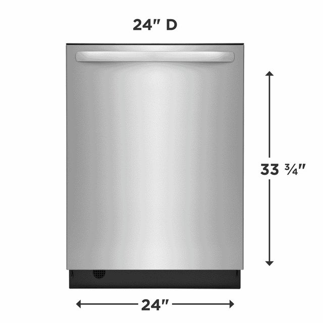 Frigidaire FDSH4501AS 24 Inch Tall Tub Fully Integrated Dishwasher with ...