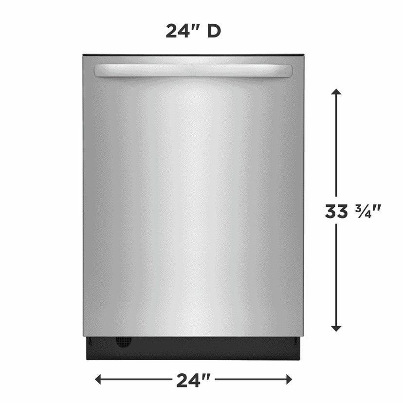 Frigidaire FDSH4501AS 24 Inch Tall Tub Fully Integrated Dishwasher with ...