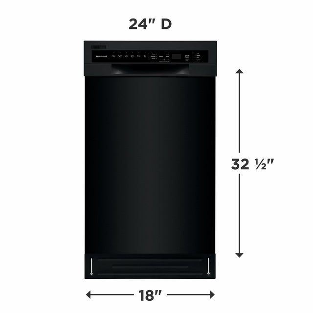 Frigidaire FFBD1831UB 18 Inch Built-In Dishwasher with 8 Place Settings ...