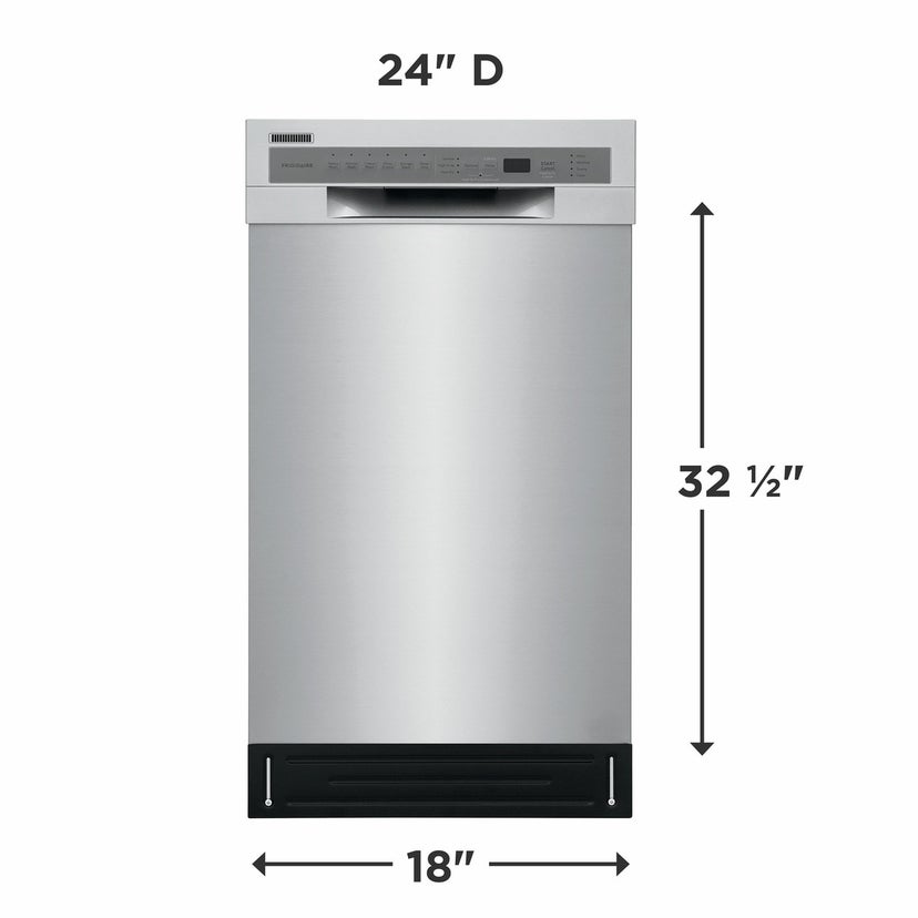 Frigidaire FFBD1831US 18 Inch Built-In Dishwasher with 8 Place Settings ...