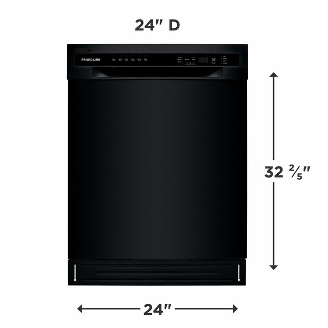 Frigidaire FFBD2420UB 24 Inch Full Console Built-In Dishwasher with 12 P...