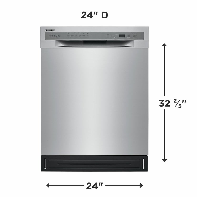 Frigidaire FFBD2420US 24 Inch Full Console Built-In Dishwasher with 12 P...