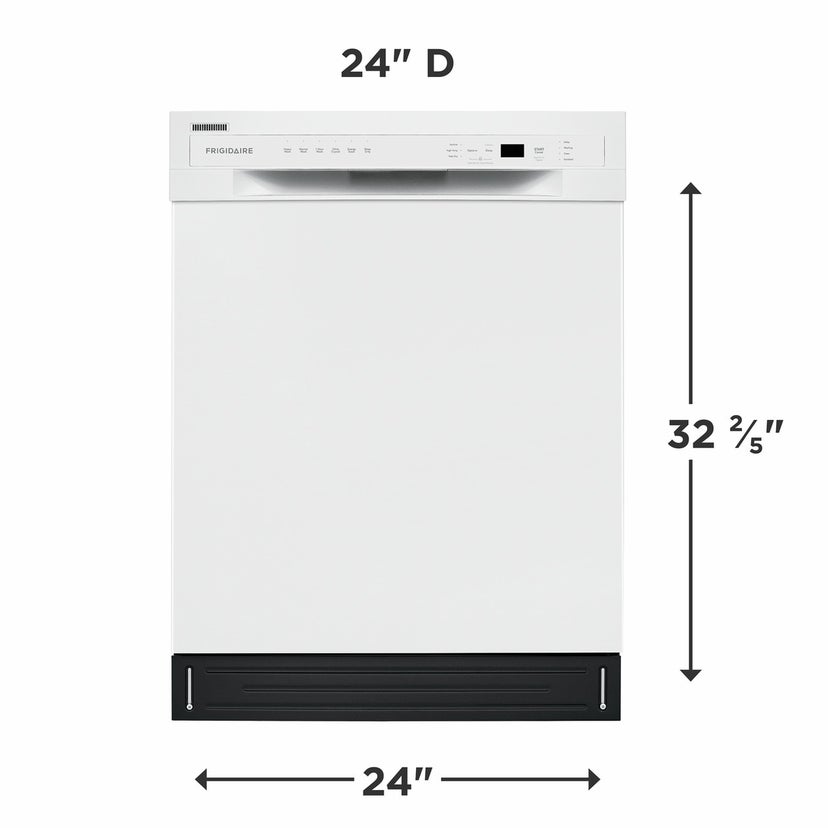 Frigidaire FFBD2420UW 24 Inch Full Console Built-In Dishwasher with 12 P...