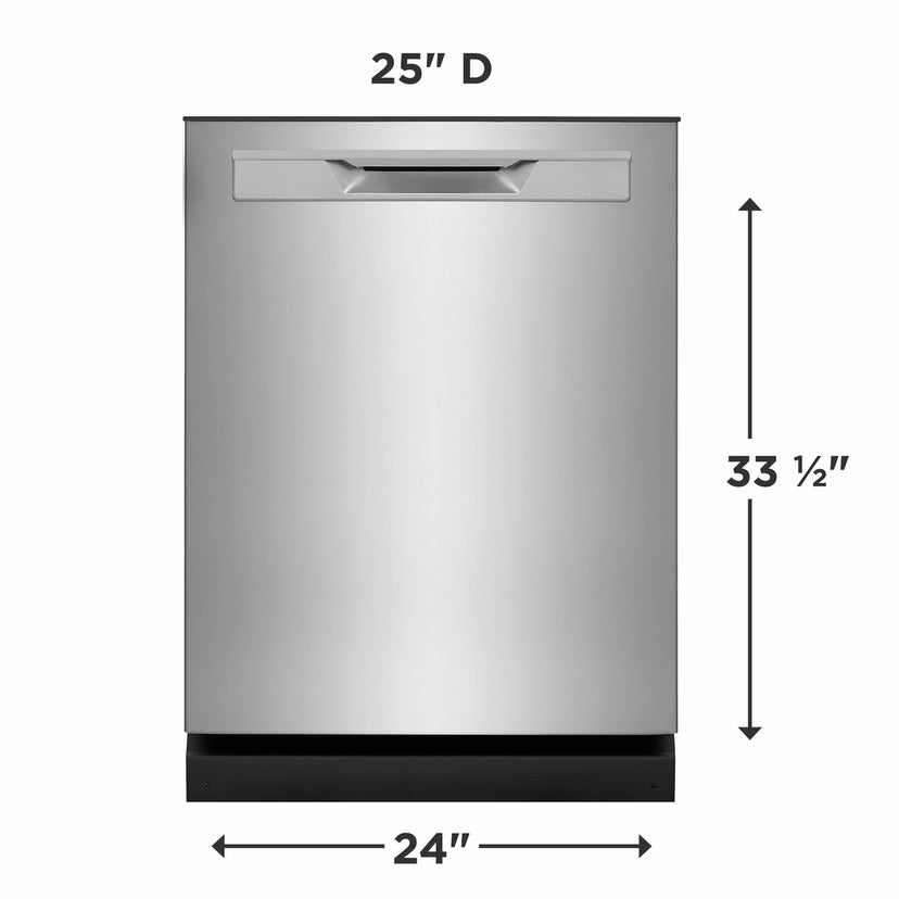 Frigidaire GDPP4515AF 24" Built-In Dishwasher: Smudge Proof Stainless St...