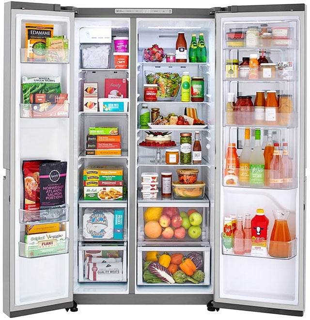 LG LRSES2706V 36 Inch, 27 Cu. Ft. Side by Side Refrigerator with...