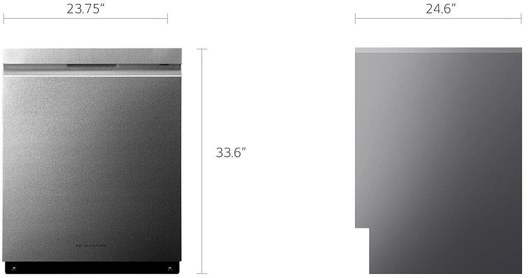 LG LUDP8997SN Textured Steel