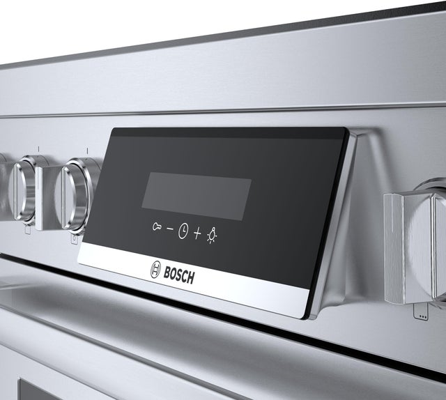 Bosch HIS8655U 36 Inch Slide-In Induction Range with 5 Elements, ...