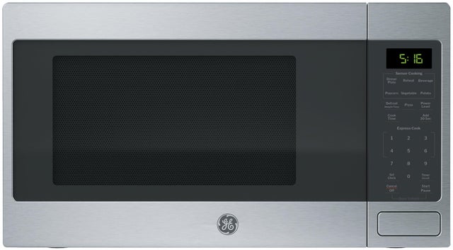 GE GCST16S1WSS 1.6 cu. ft. Countertop Microwave Oven with 1,150 W...