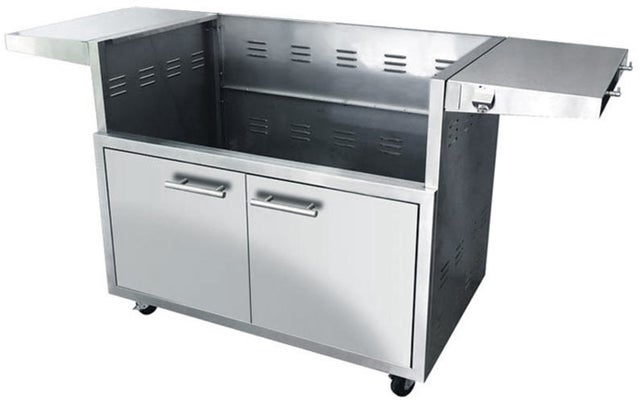 XO XOG36CART Grill Cart with Folding Side Shelves, Built-In Too...