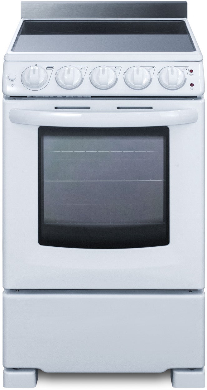 Summit REX2051WRT 20 Inch Electric Smooth-Top Range With 2.3 Cu. Ft....