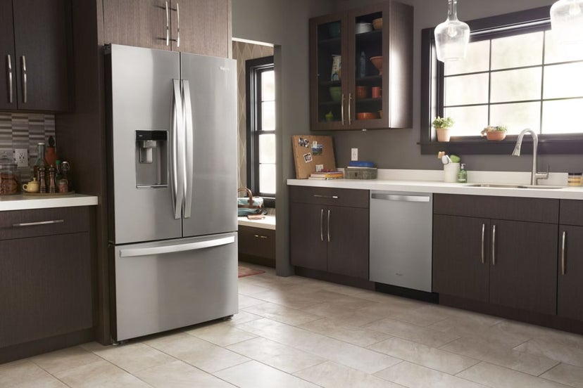 Whirlpool WRFC9636RZ 36 Inch Counter-Depth French Door Refrigerator wit...