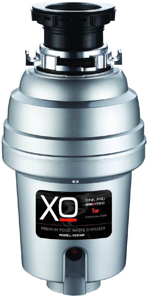 XO XOD1HP 1 HP Continuous Feed Waste Disposer with Hi-Torque...