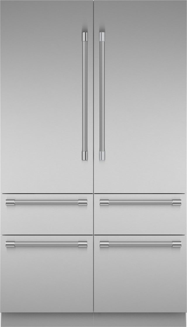 Thermador T48BT120NS 48 Inch Built-In 6-Door French Door Smart Refriger...