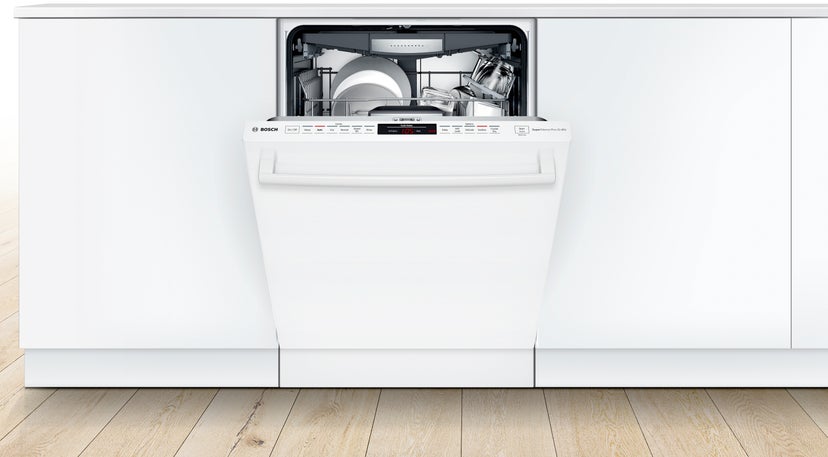 Bosch SHXM78Z52N 24 Inch Built-In Bar Handle Dishwasher with 6 Wash...