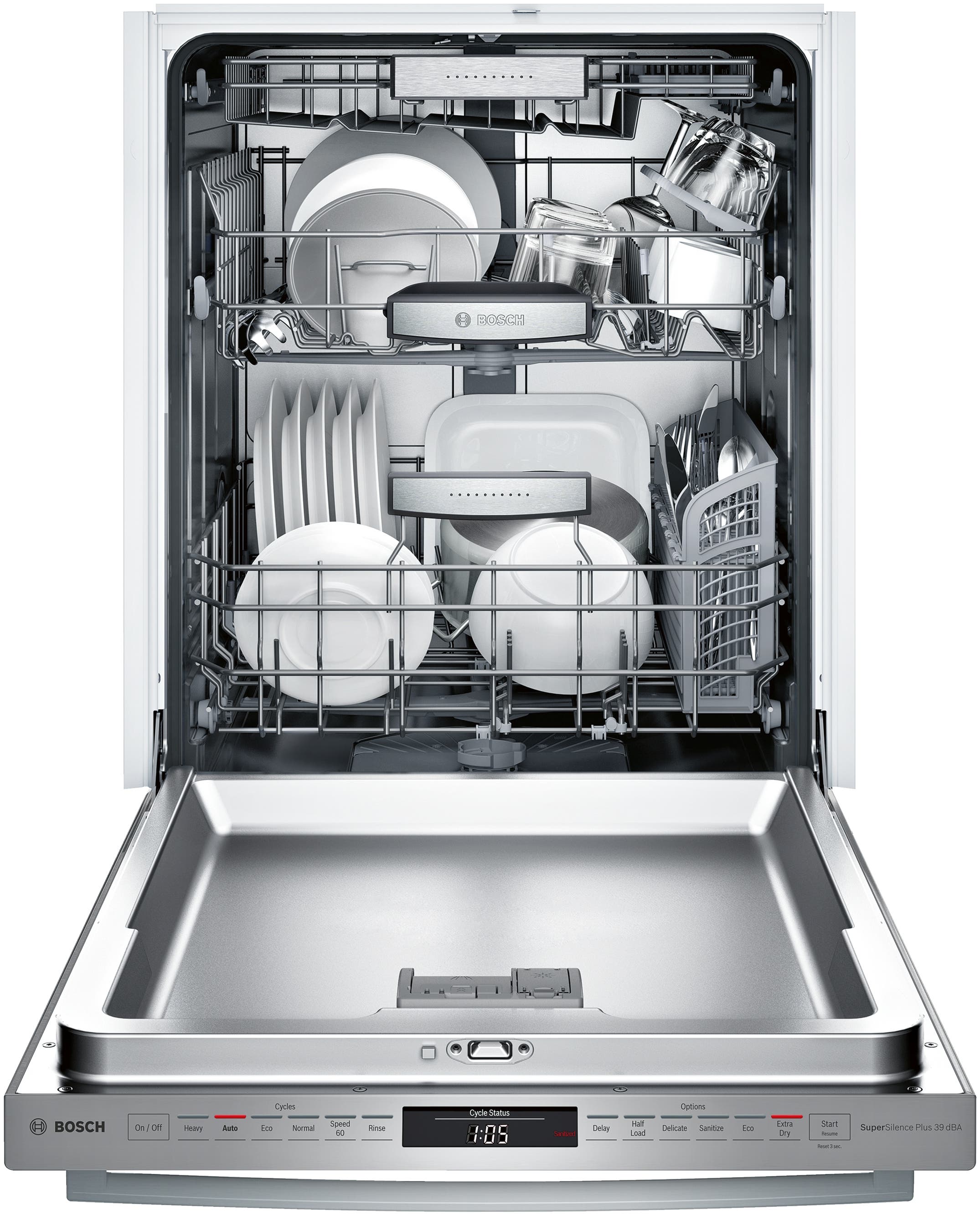 Bosch SHXM98W75N Stainless Steel, Bar Handle