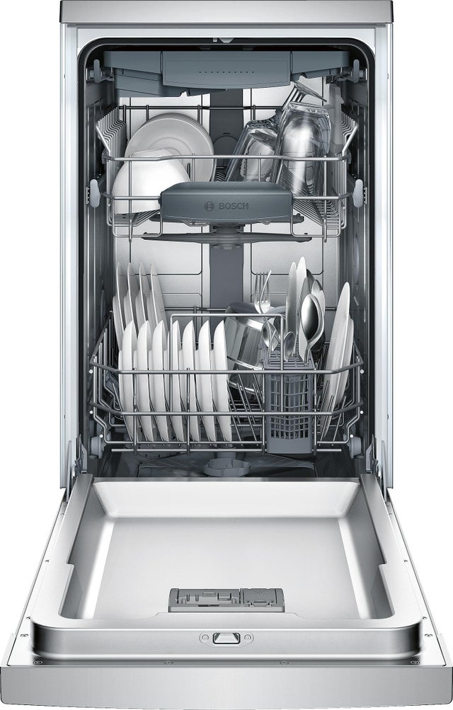 Bosch SPE68U55UC 18 Inch Built-In Recessed Handle Dishwasher with 1...