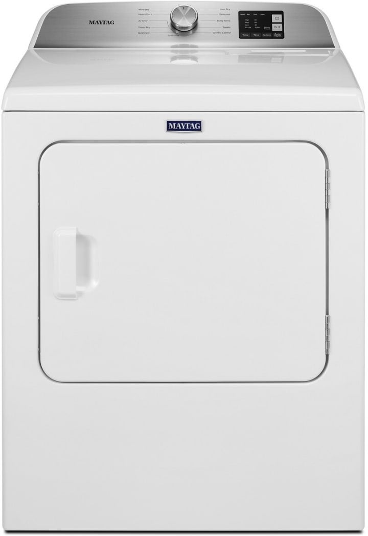 Maytag MED6500MW 29 Inch Electric Dryer with 7.0 Cu. Ft. Capacity, ...