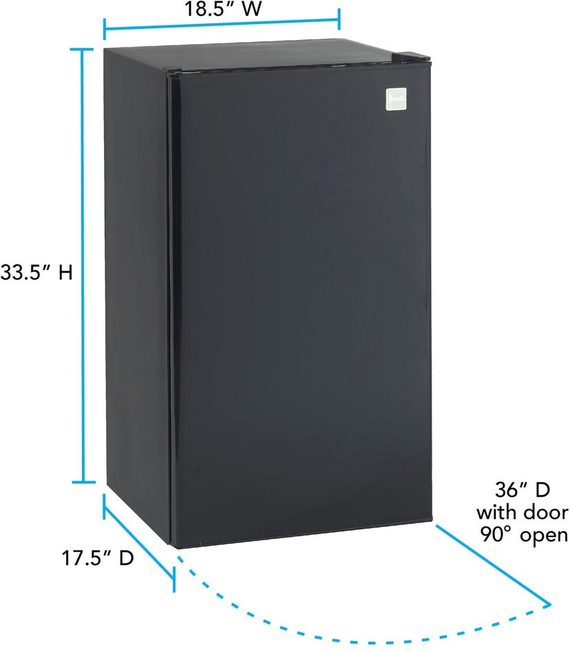 Avanti RM3306W 3.3 cu. ft. Refrigerator with 2 Adjustable Glass S...