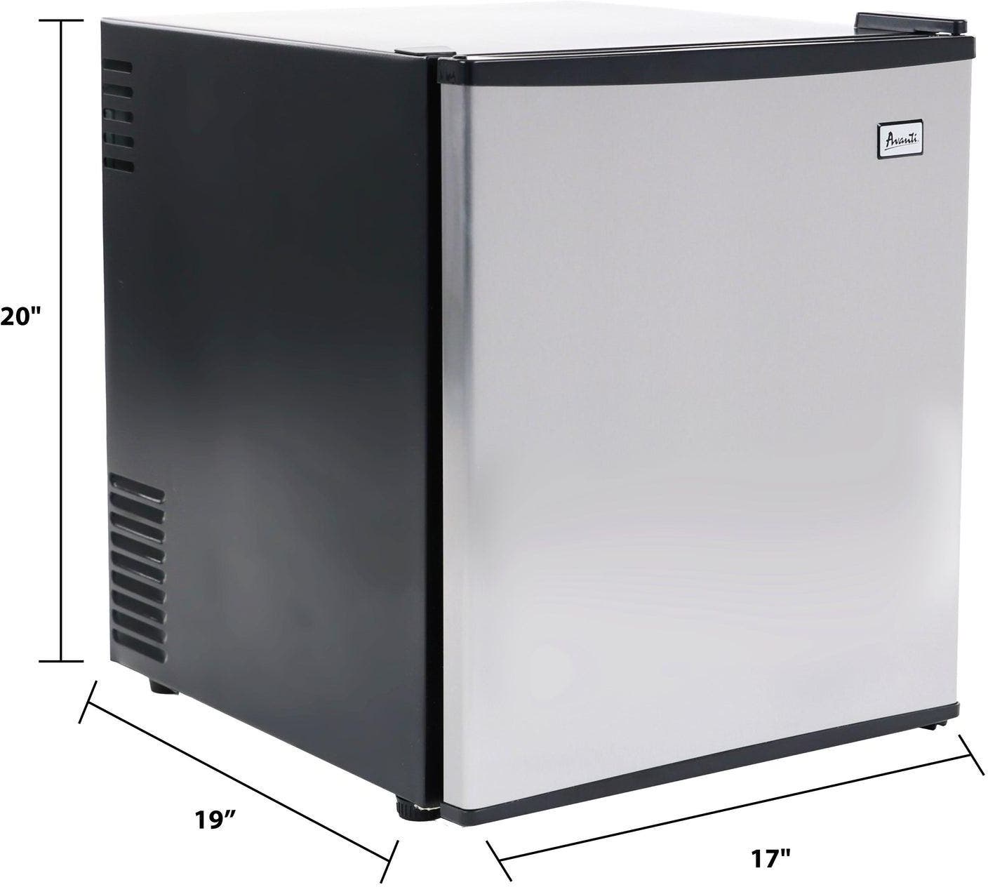 Avanti DCSR17N3SIS Black/Stainless Steel