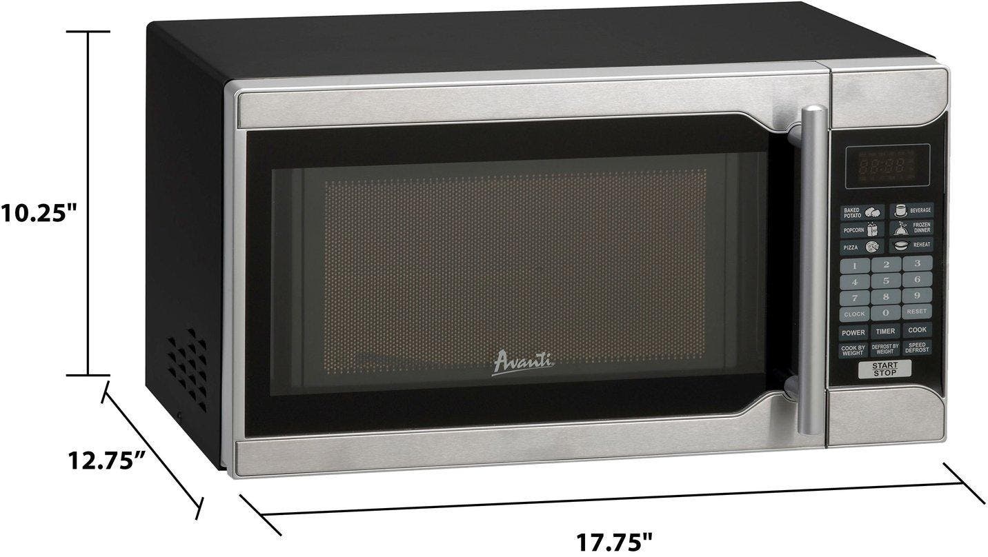 Avanti MO7103SST Black/Stainless Steel