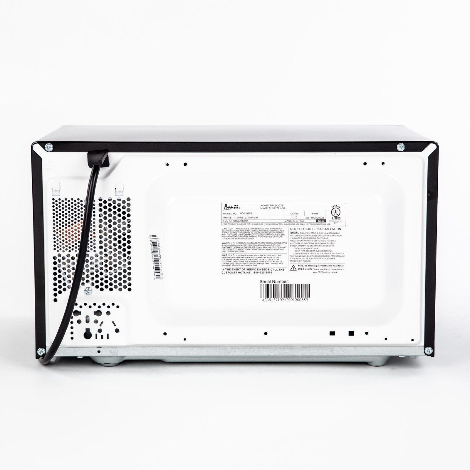 Avanti MO7192TB Black