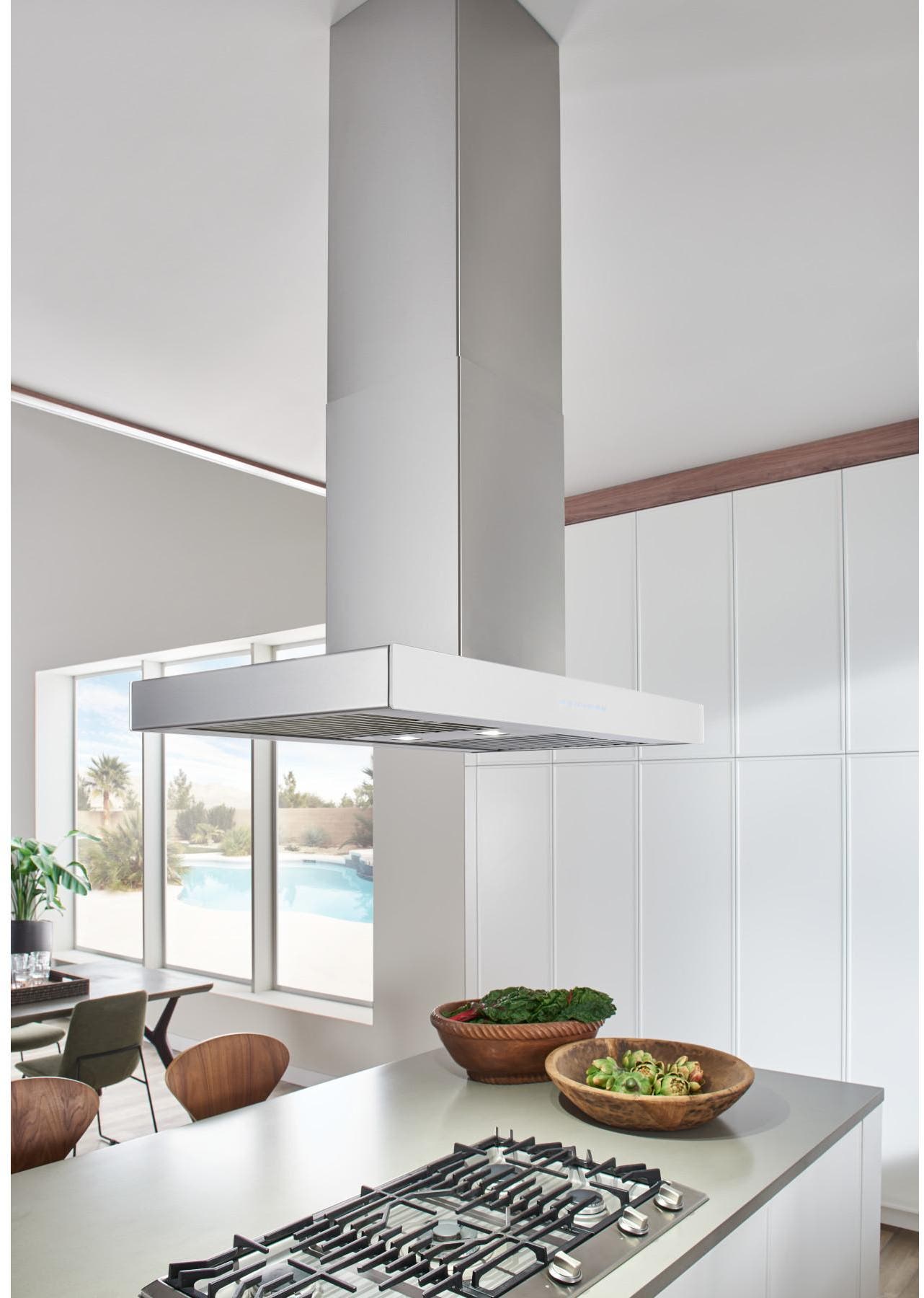 Best ICB3I36SBW Stainless Steel/White Glass