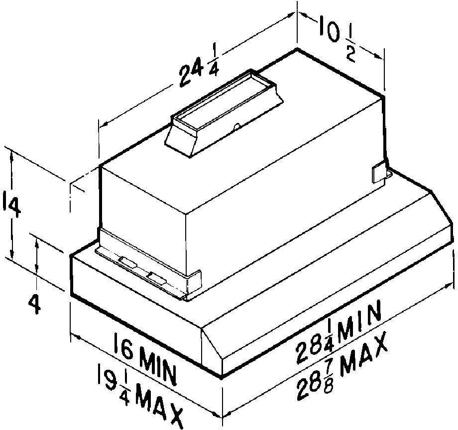 Broan 103023 Custom Wood Hood Insert