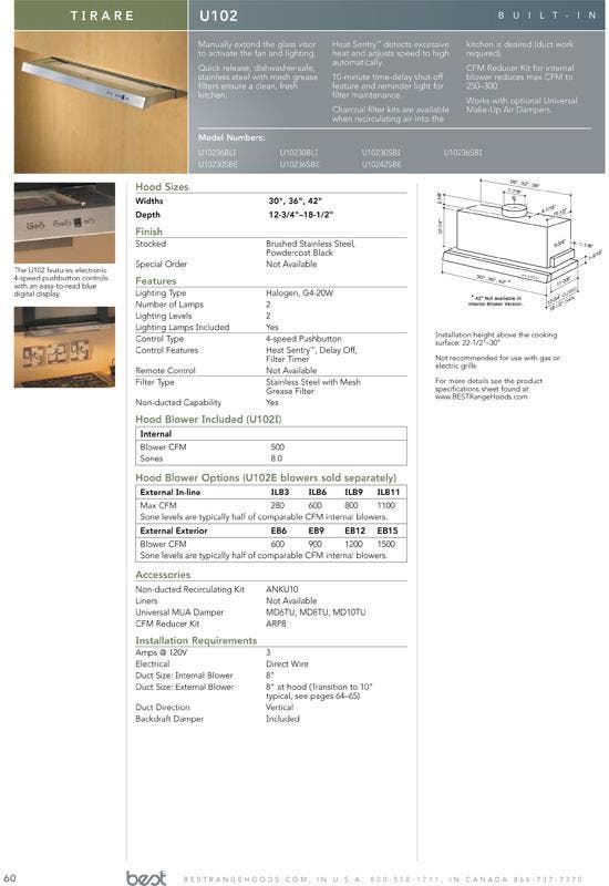 Best U10242SBE Stainless Steel