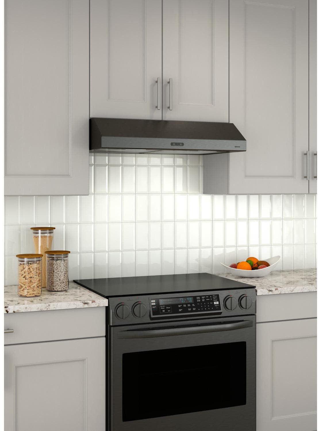 Broan BCDF136BLS Black, 36 Inch