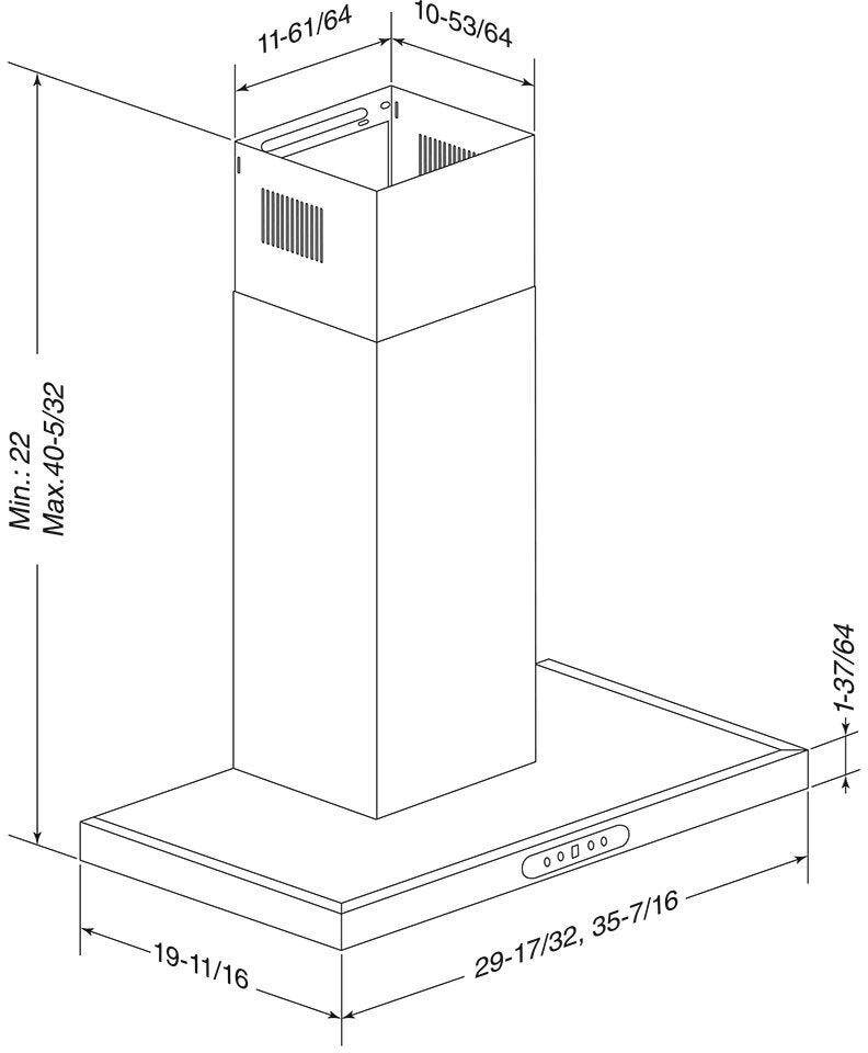 Broan EWT1366SS 36"
